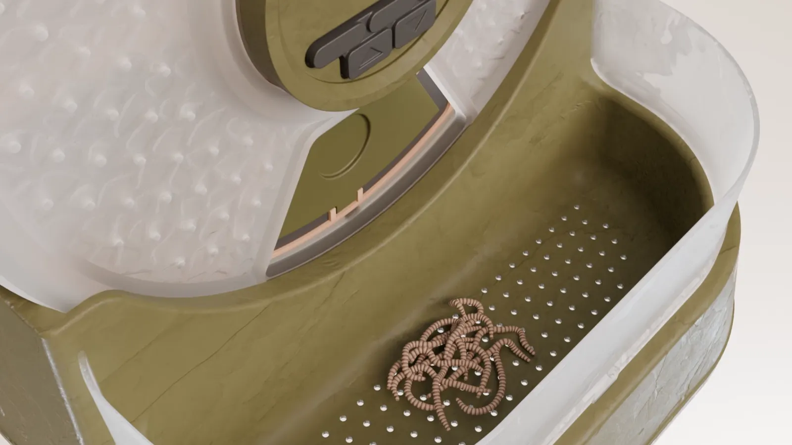 Detalle del mecanismo del alimentador automático