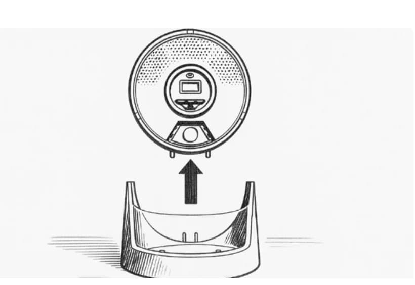 Módulo superior separado de la base
