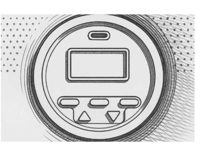 Detalle de la pantalla y los controles