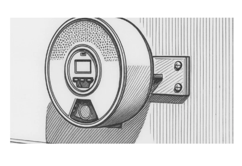 Alimentador automático instalado sobre una pared