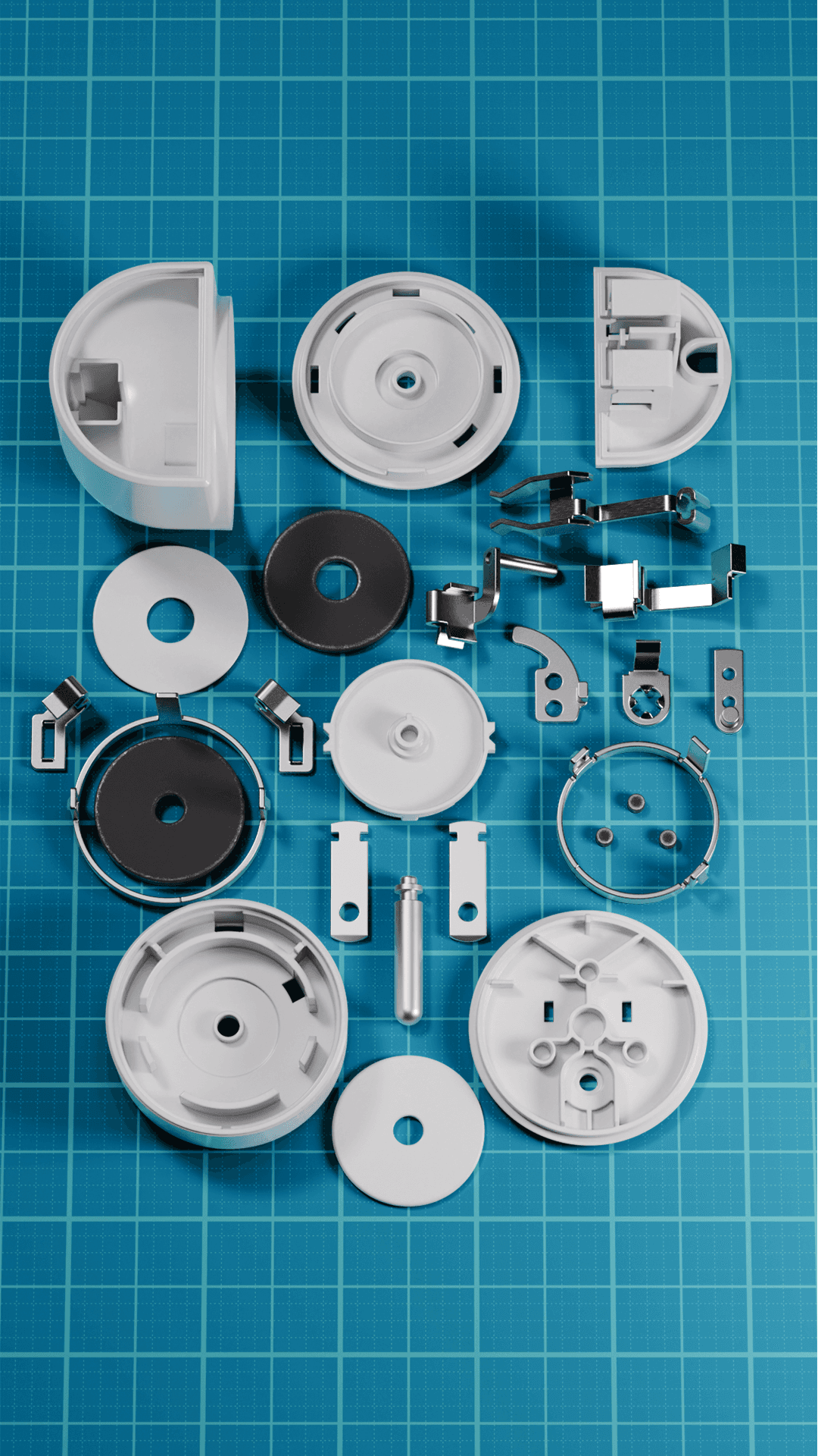 Despiece completo de los componentes de Magnetic Plug